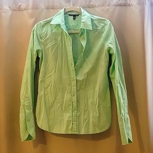Victoria's Secret, Green button-down shirt, Size S.